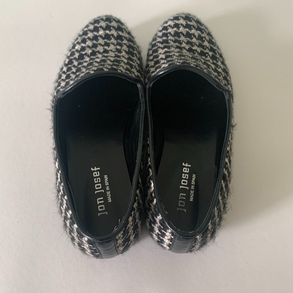 Jon Joseph Gatsby Houndstooth Flat Size 8.5 - Picture 6 of 7